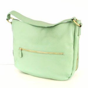 Laggo Taylor Mint Green/Blue Leather Hobo